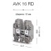 304246, Клеммник на DIN-рейку 16мм.кв. (белый); AVK16 RD   (упак 50 шт)