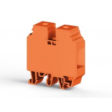 304257, Клеммник на DIN-рейку 35мм.кв. (оранжевый); AVK35 RD   (упак 40 шт)