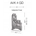 304270, Клеммник на DIN-рейку, 4мм.кв., односторонн., (серый); AVK 4GD (упак 100 шт)