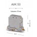 304330, Клеммник на DIN-рейку 50мм.кв., (серый); AVK50 (упак 25 шт)