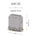 304344, Клеммник на DIN-рейку 95мм.кв., (красный); AVK95 (упак 6 шт)