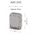 304369, Клеммник на DIN-рейку 240мм.кв. (бежевый);  AVK240 (упак 4 шт)
