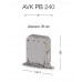304480, Клеммник на монт.плату 240 мм.кв. (серый); AVK PB 240 (упак 6 шт)