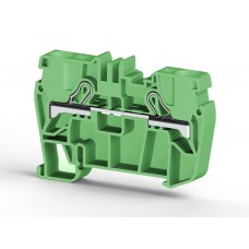 307122, Клеммник пружинный быстрозажимной (Push in), 6 мм.кв. (зеленый); PYK6 (упак 60 шт)