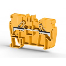 307123, Клеммник пружинный быстрозажимной (Push in), 6 мм.кв. (желтый); PYK6 (упак 60 шт)