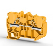 307133, Клеммник пружинный быстрозажимной (Push in), 10 мм.кв. (желтый); PYK10 (упак 50 шт)
