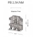 308039, PB 2,5K-NM; Болтовой Клеммник под кольцевой наконечник на DIN-рейку 2,5 мм.кв. (серый) (упак 45 шт)