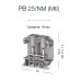 308059, PB-NM 25 M 6; Болтовой Клеммник на DIN-рейку 25мм.кв. (серый) (упак 10 шт)