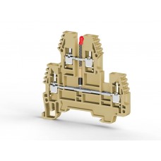 317420, Клеммник 2-х ярусный, 2,5 мм.кв., с индикацией 48 VDC, (бежевый); PIK2,5 NLD 48VDC (упак 20 шт)