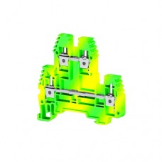 3191032, Клеммник 2-х ярусный  4мм.кв. (желто-зеленый);PIK 4N (упак 100 шт)