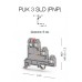 324429, Клеммник 3-х ярусный для датчиков, 2,5мм.кв., с индикацией 24 VDC, (серый); PUK 3 SLD (PNP) (упак 20 шт)