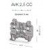 324900, Клеммник 4-х выводной, 2,5 мм.кв., (бежевый); AVK 2,5 CC (упак 100 шт)