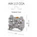 324939, Клеммник 4-х выводной с размыкателем, 2,5 мм.кв., (серый); AVK 2,5 CCA (упак 80 шт)