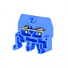 326801, Болтовой Клеммник под вилочный наконечник на DIN-рейку 6 мм.кв. (синий); CPB 6 (упак 50 шт)