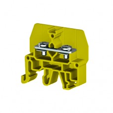 326803, Болтовой Клеммник под вилочный наконечник на DIN-рейку 6 мм.кв. (желтый); CPB 6 (упак 50 шт)