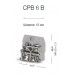 326816, Болтовой Клеммник под вилочный наконечник на DIN-рейку 6 мм.кв. (белый); CPB 6B (упак 25 шт)