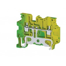 334280, Клеммник на DIN-рейку 2,5 мм.кв. с двумя перем. (земля); AVK 2,5RT   (упак 50 шт)