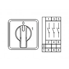 800027, CS063010M; Двухпозиционные Переключатели Вкл-Выкл (0-1); 3 FAZ 63 A 60° (упак 1 шт)